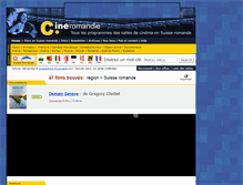 Tablet Screenshot of cineromandie.ch